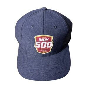 2024 Indy 500 Navy Cap 108TH Running 3D Logo Collector Hat Adjustable Strap